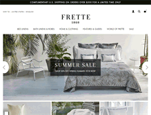 Tablet Screenshot of frette.com